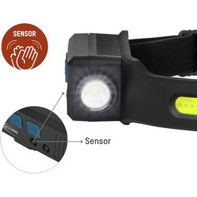 Lampe frontale LED HD240RS, 240 lumens, rechargeable