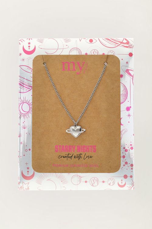 Starry ketting met hartjes planeet
