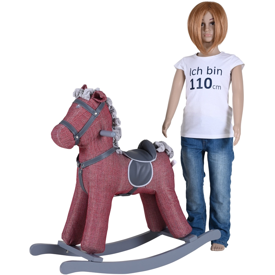 knorr toys® Schaukelpferd Pink horse rot