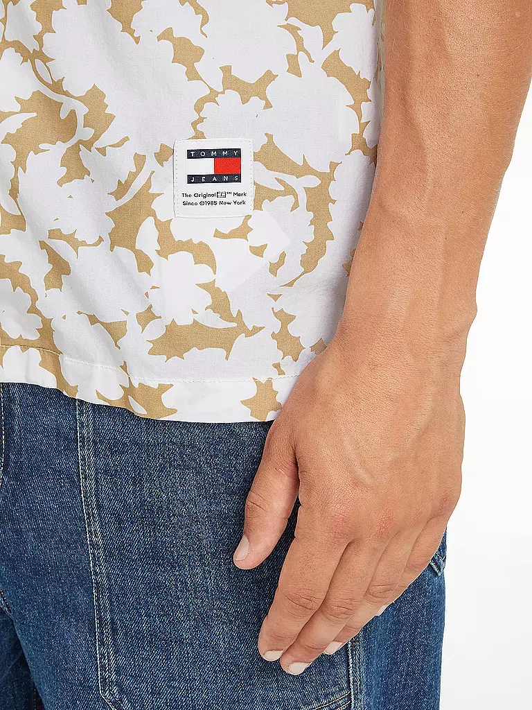 TOMMY JEANS Hemd Regular Fit  beige