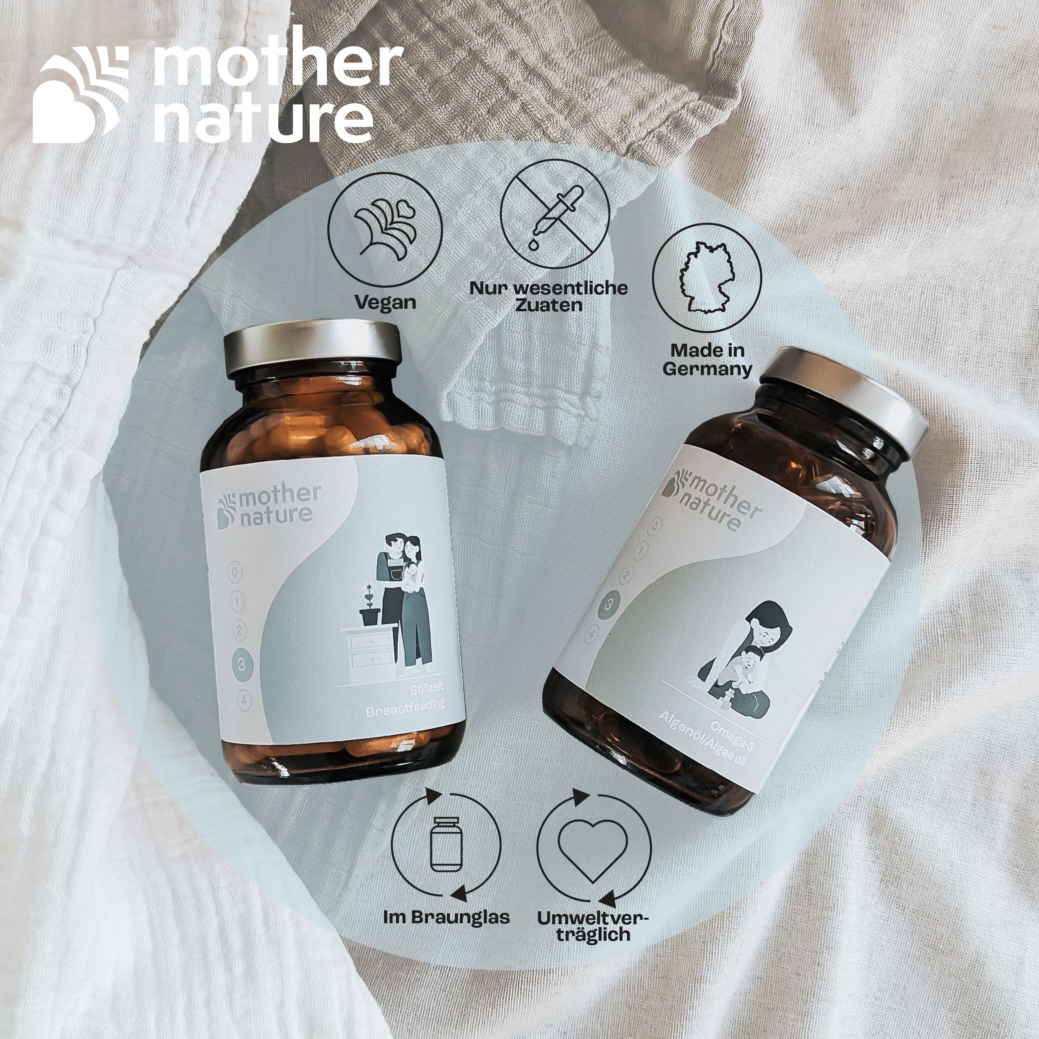 Mother Nature® Schwangerschaftsvitamine während der Stillzeit - Phase 3