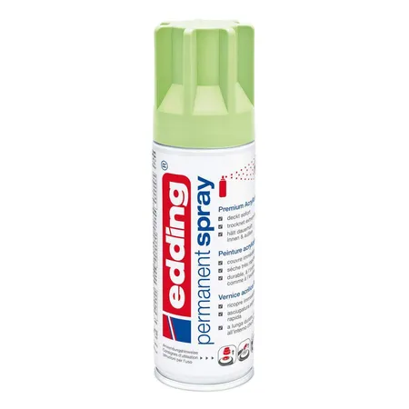 edding 5200 Permanent Spray Premium-Acryllack, seidenmatt, 200ml, pastellgrün