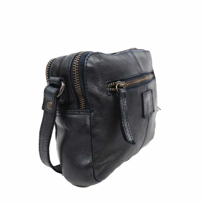 BEAR DESIGN Umhängetasche Blau Leder
