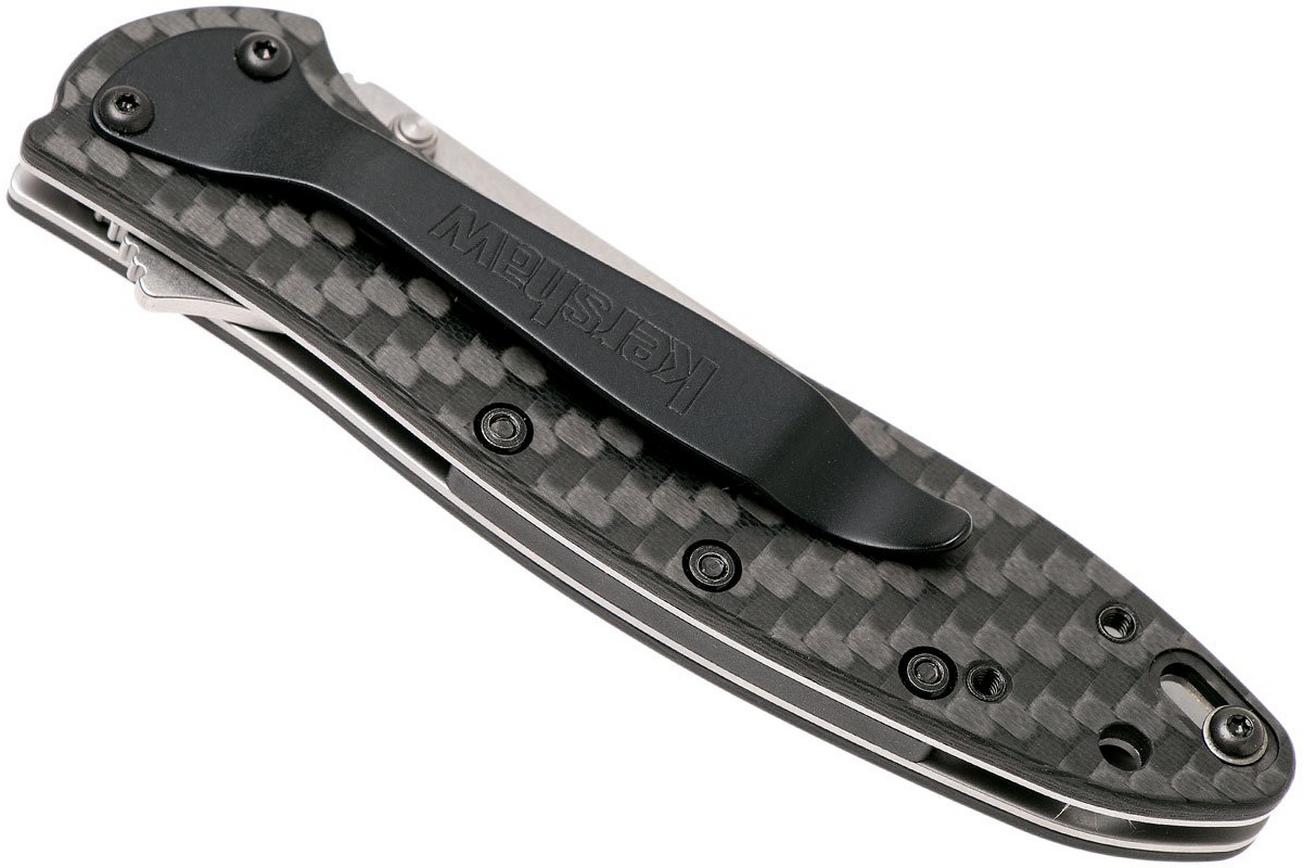 Kershaw 1660CF Leek Carbonfiber CPM154 zakmes, Ken Onion design