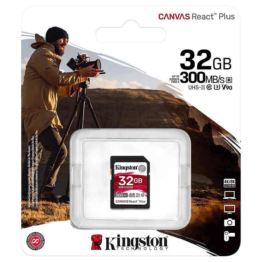Kingston SD Canvas React Plus SDR2 - 32GB