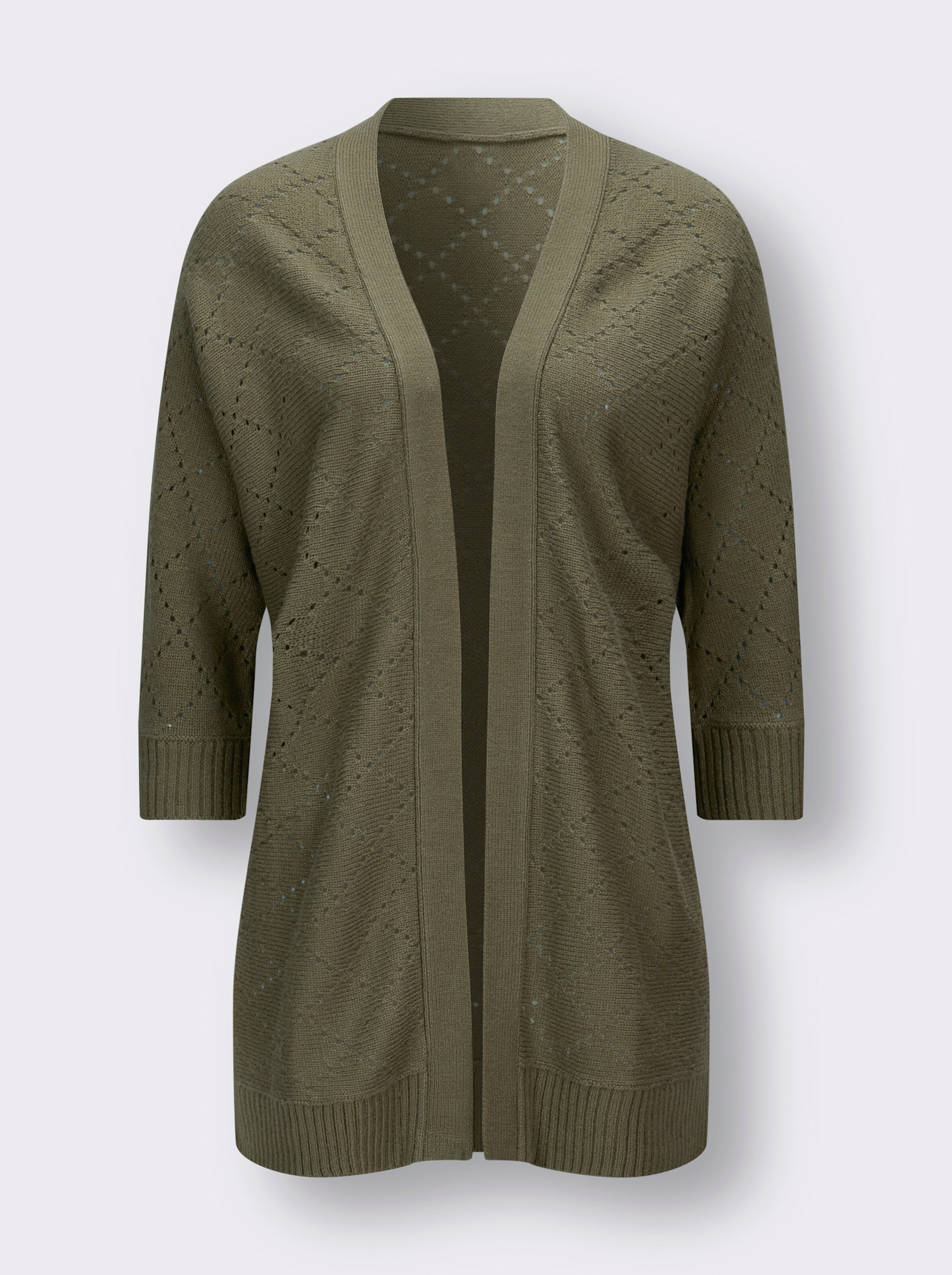 Ajourstrickjacke