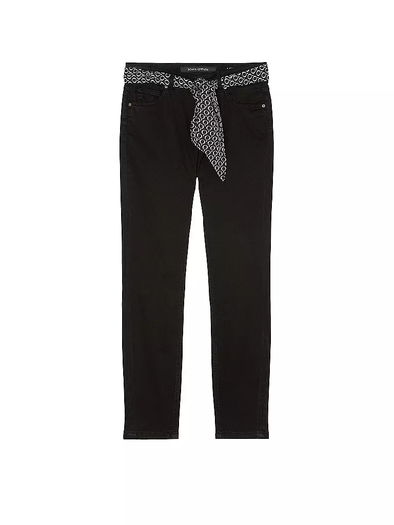 MARC O'POLO Hose Lulea Slim Fit schwarz