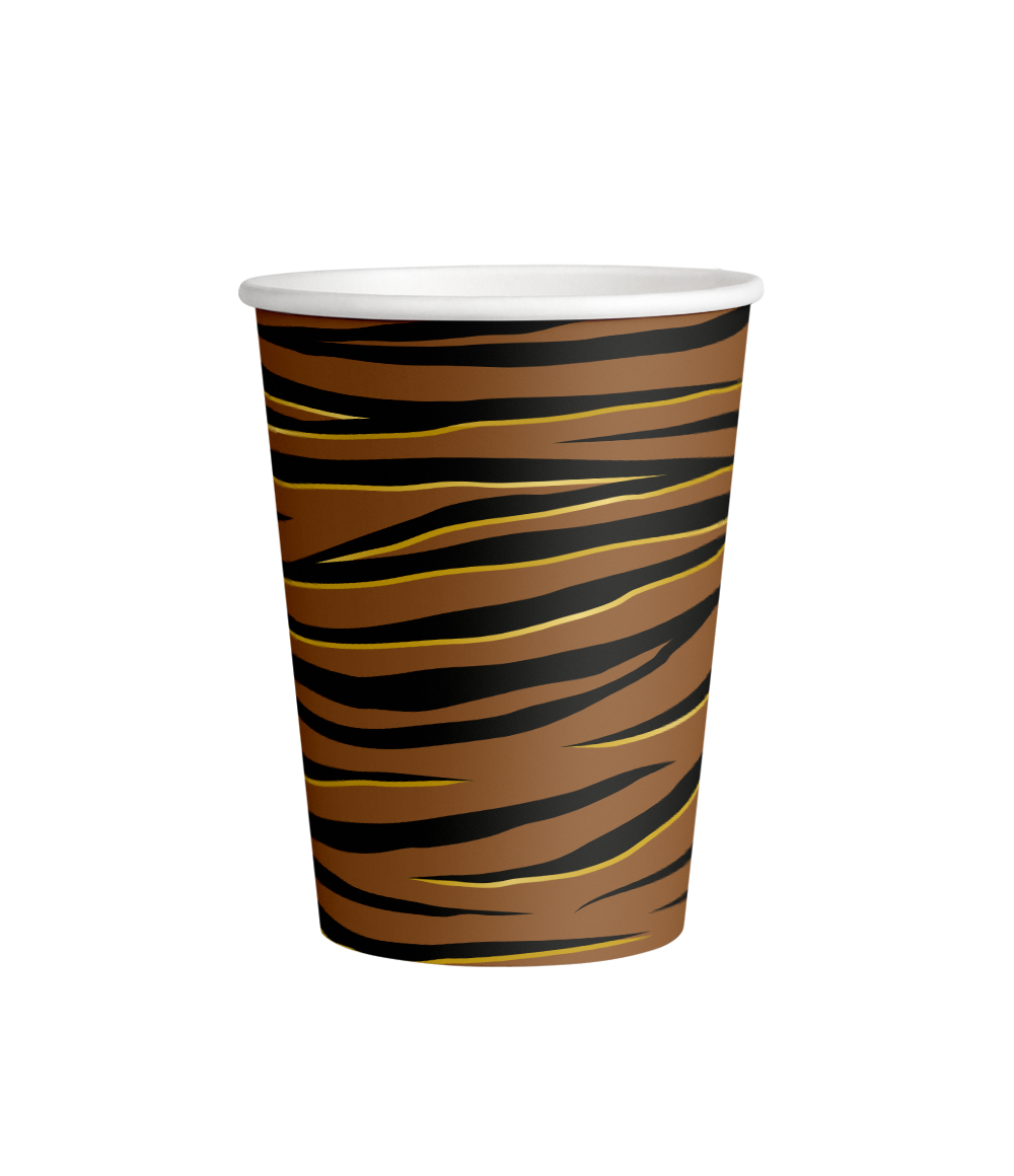 Tijger Bekers 250ml 8st