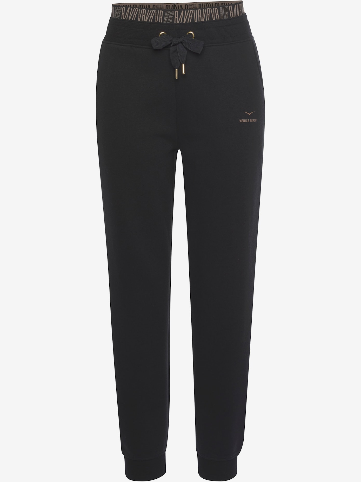 Pantalon molletonné empiècement imprimé à la ceinture