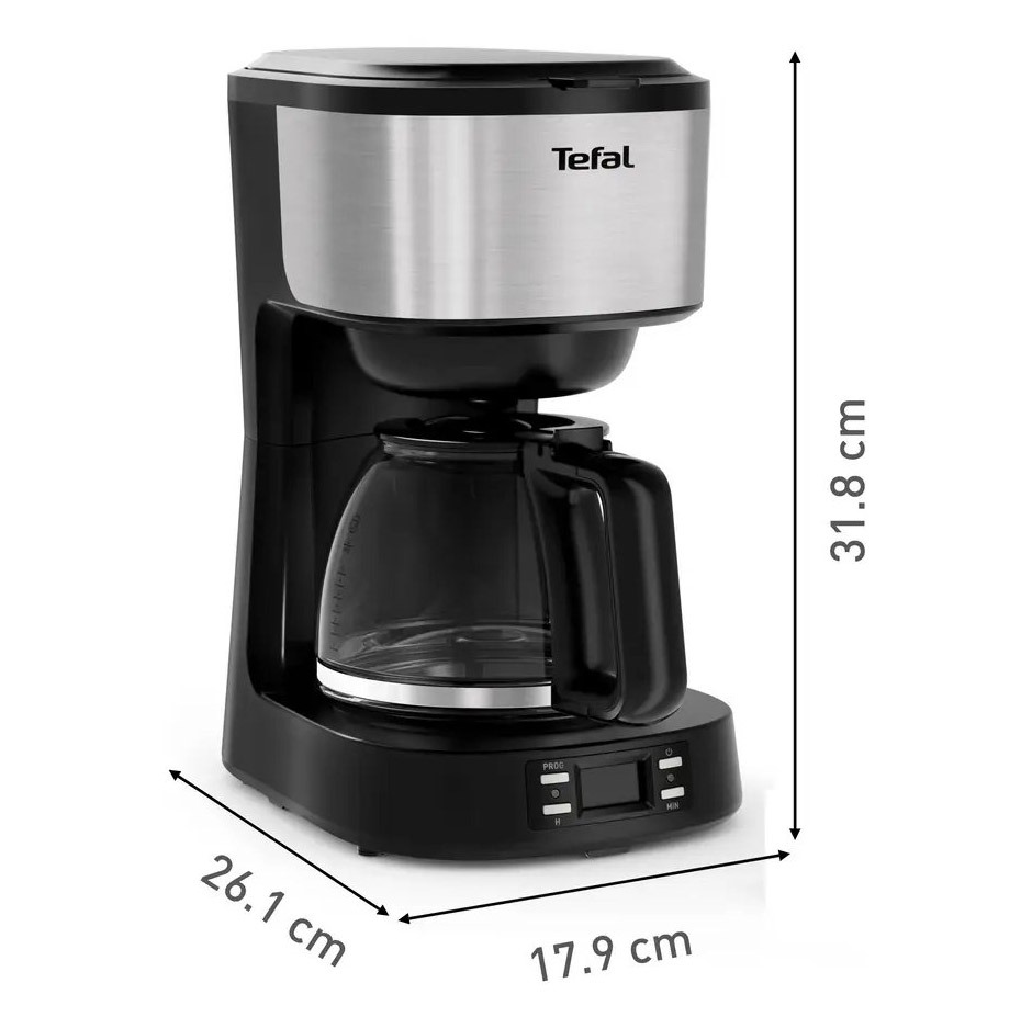 Tefal CM520D10 Koffiezet met timer 1,2 L