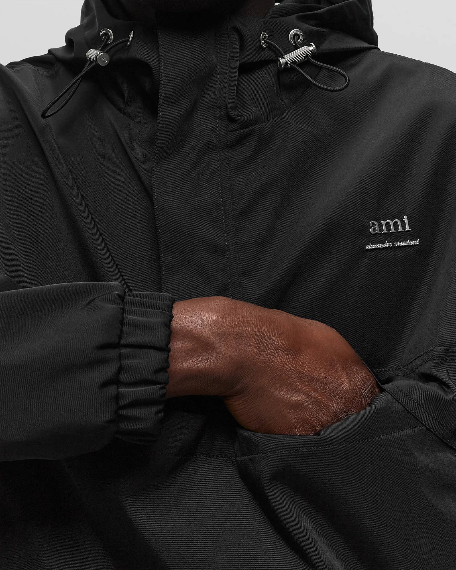 AMI Paris HOODED AMI WINDBREAKER