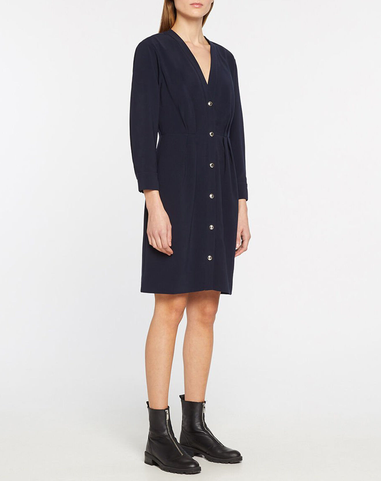 Tommy Hilfiger Robe Bouton bleu marine