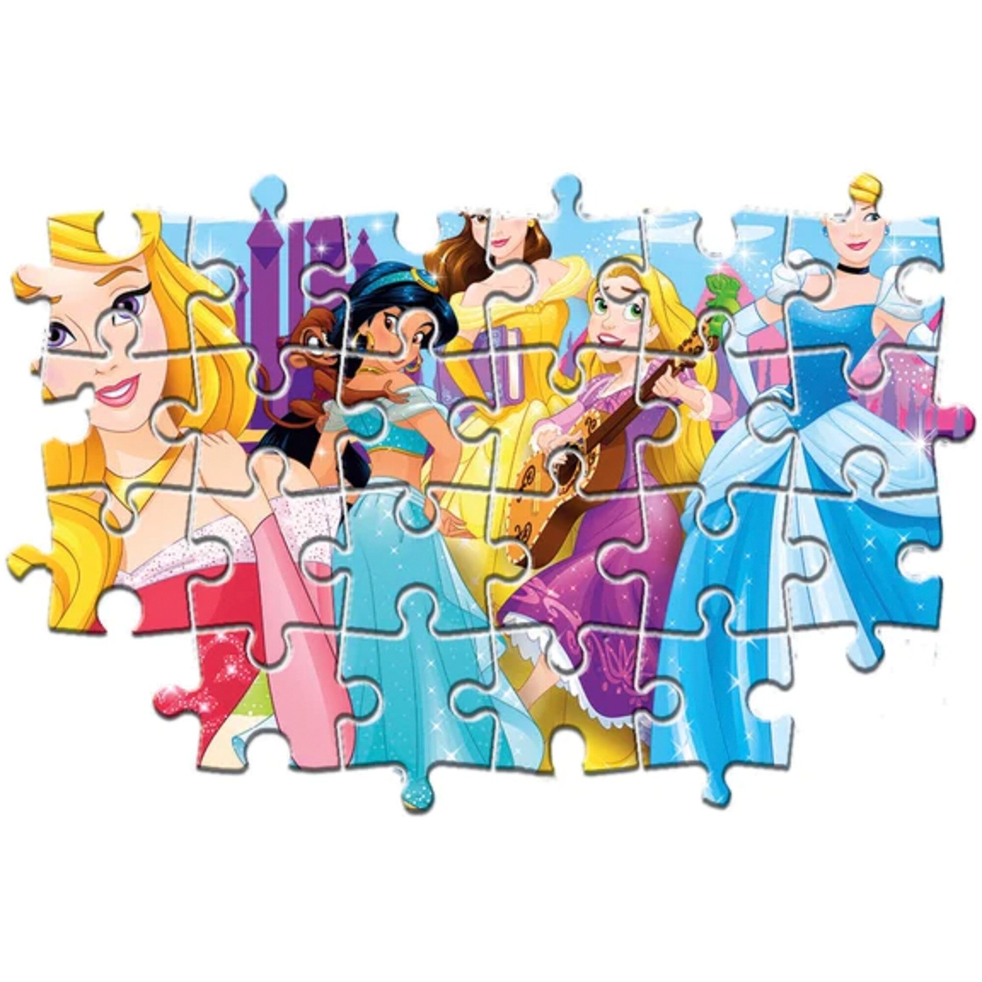 Clementoni Puzzle Supercolor Maxi - Disney Princess