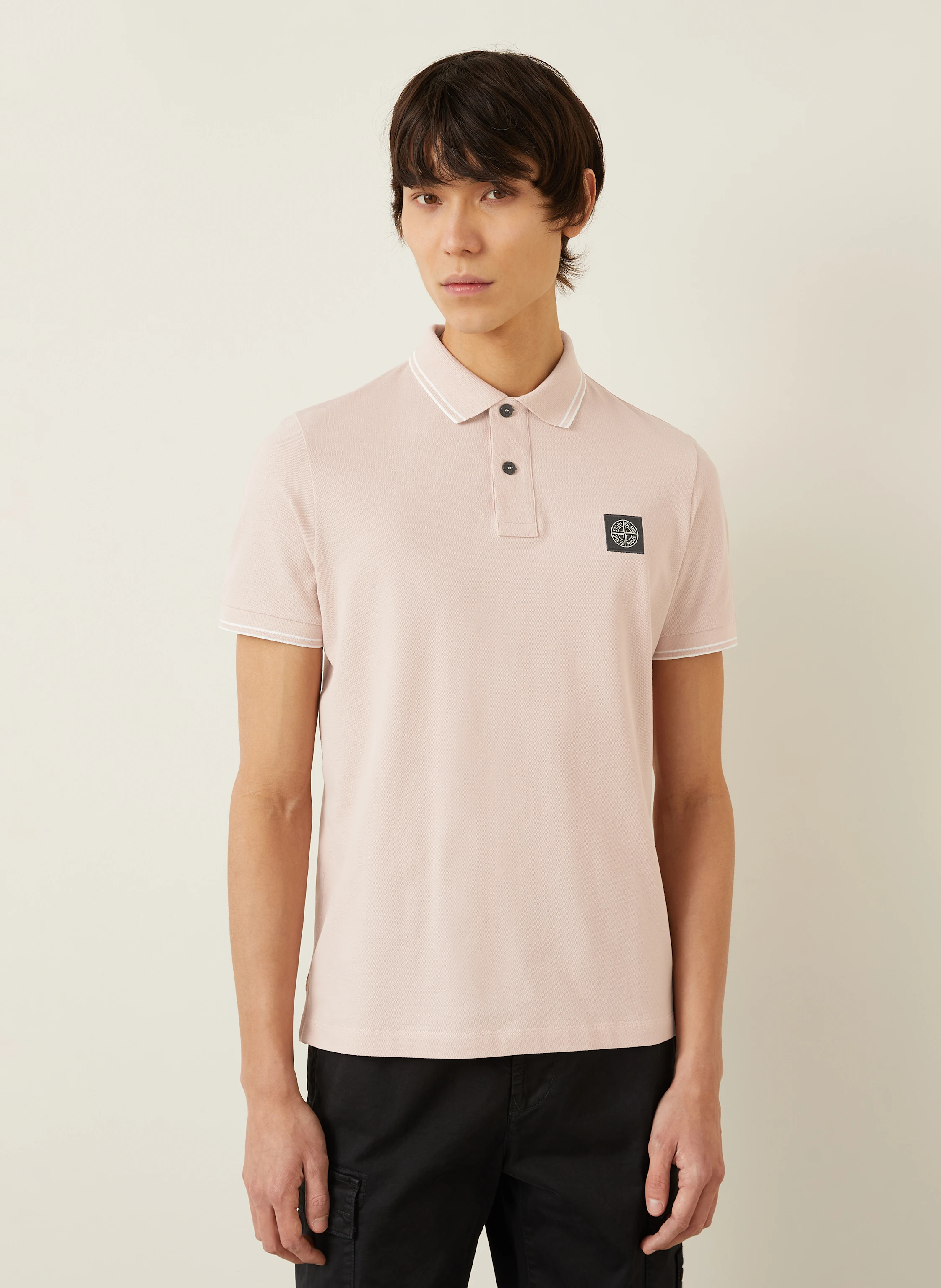 STONE ISLAND Piqué-Poloshirt Slim Fit