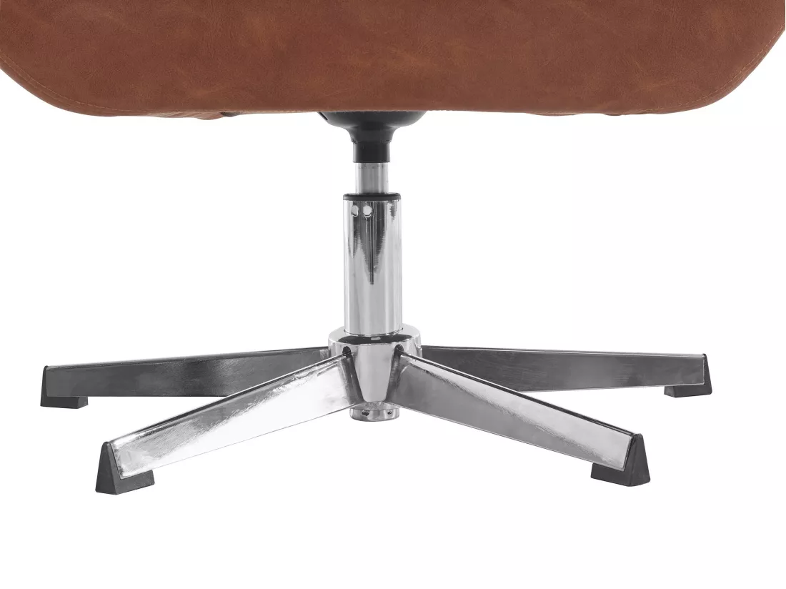 Naomi | Chaise d'appoint en PU cognac
