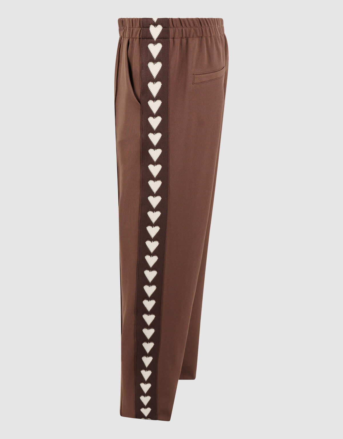 Fancy Tape Wide Leg Broek Bruin
