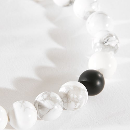 Bracelet Marble Blanc