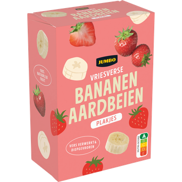 Jumbo Vriesverse Bananen & Aardbeien Plakjes 250 g