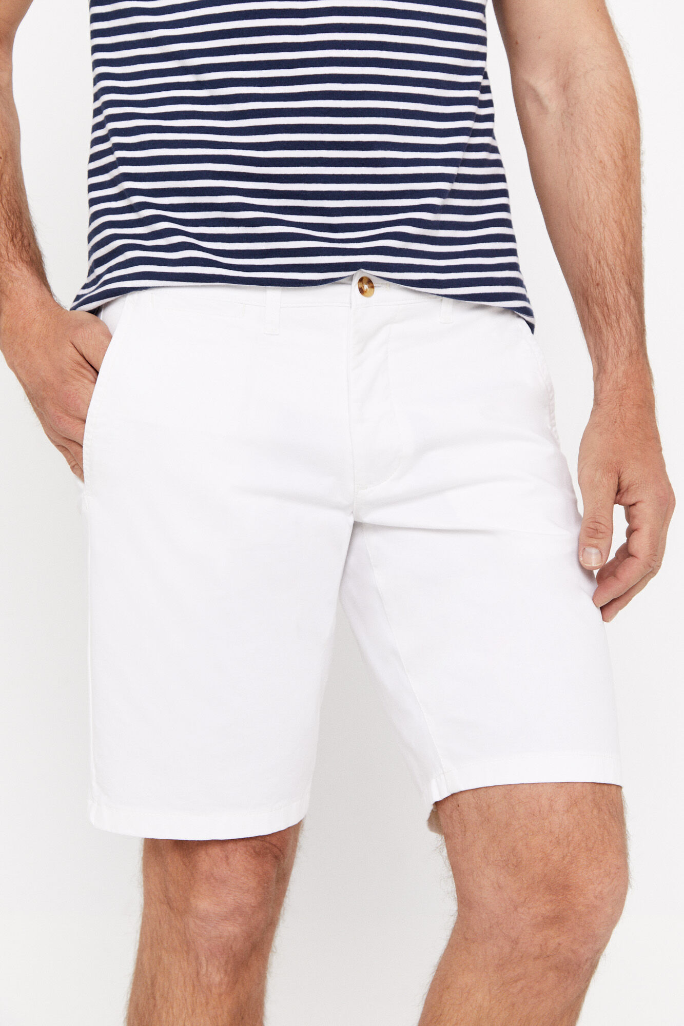 Bermuda chino básica - Blanco