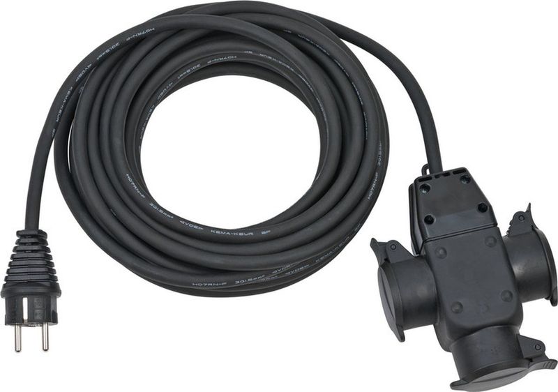 Brennenstuhl - 1167810301 - Verlengsnoer - 10 m - Rubber - IP44