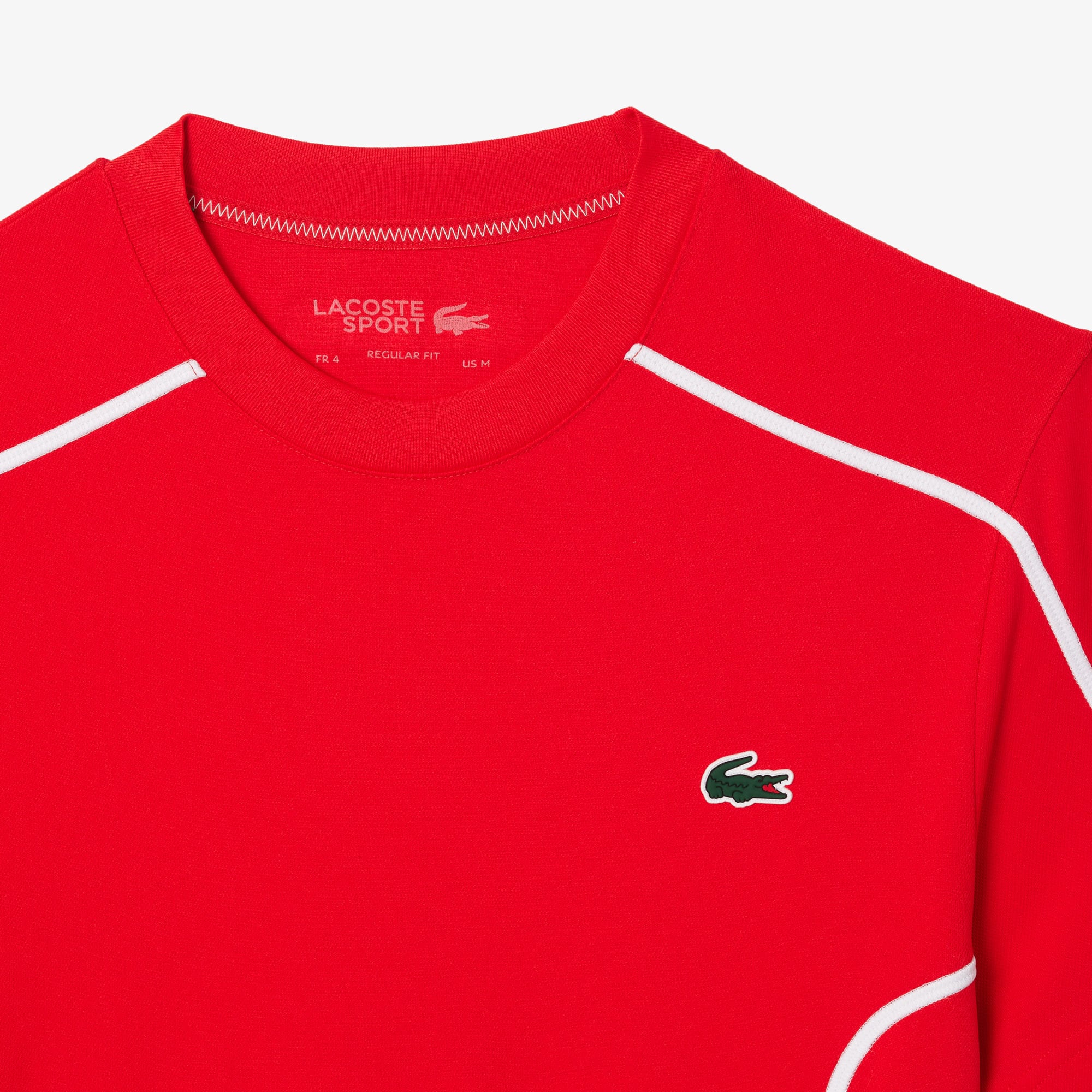 Ultra-Dry Piqué Tennis T-Shirt T-Shirts - Rot - Lacoste - Herren
