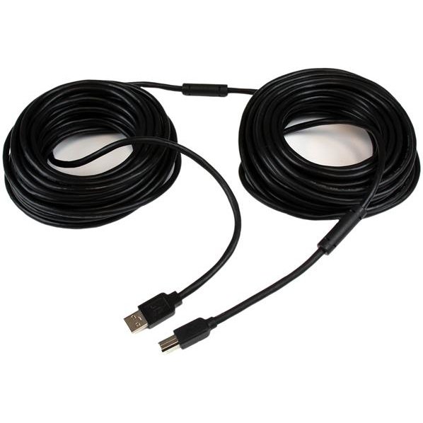 StarTech.com Câble USB Actif A vers B 20 m - M/M - Noir
