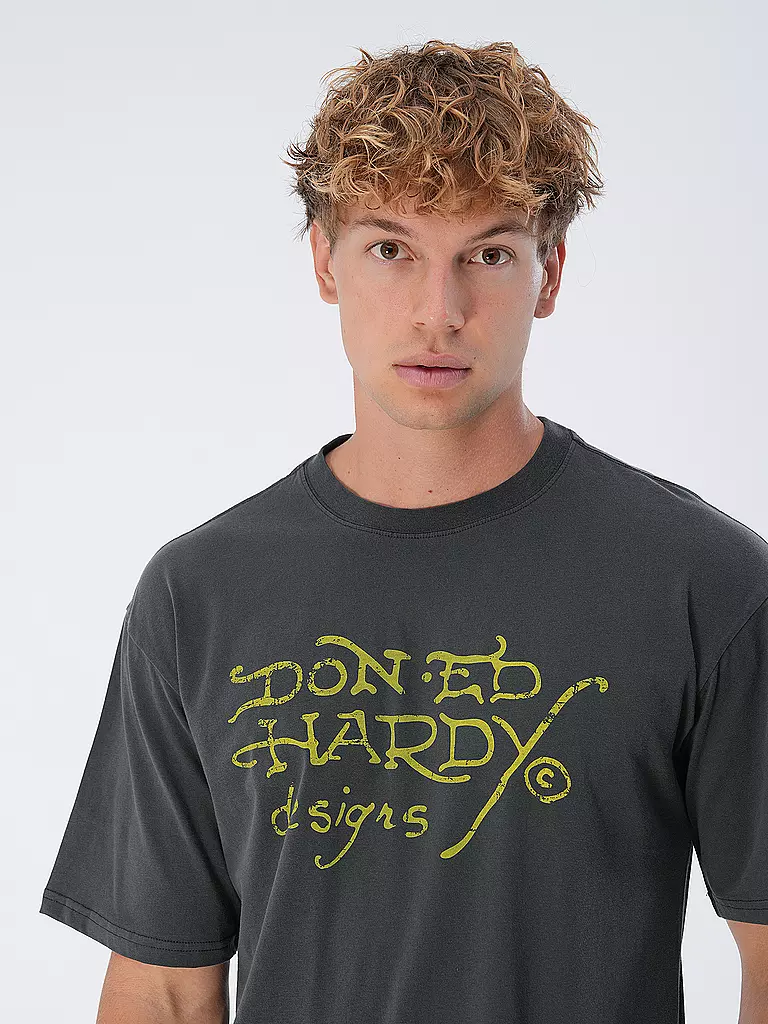 ED HARDY T-Shirt  grau
