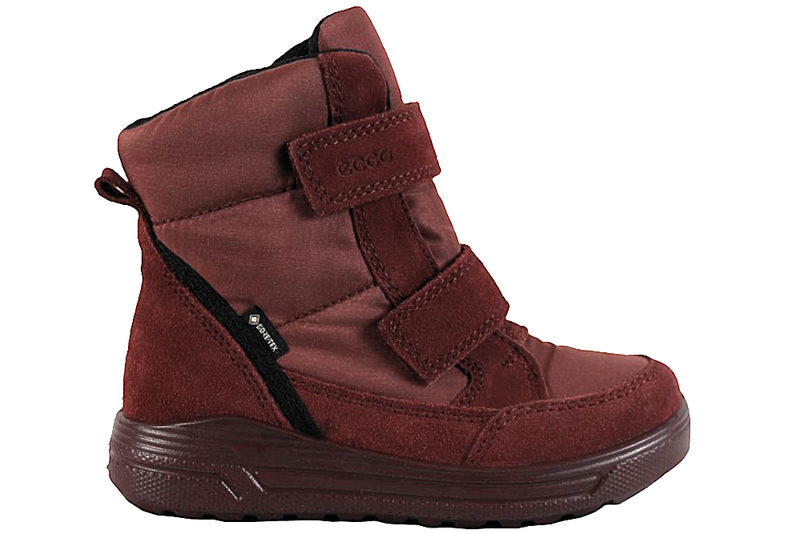 ECCO URBAN SNOWBOARDER VINTERSTØVLE I BORDEAUX TEKSTIL