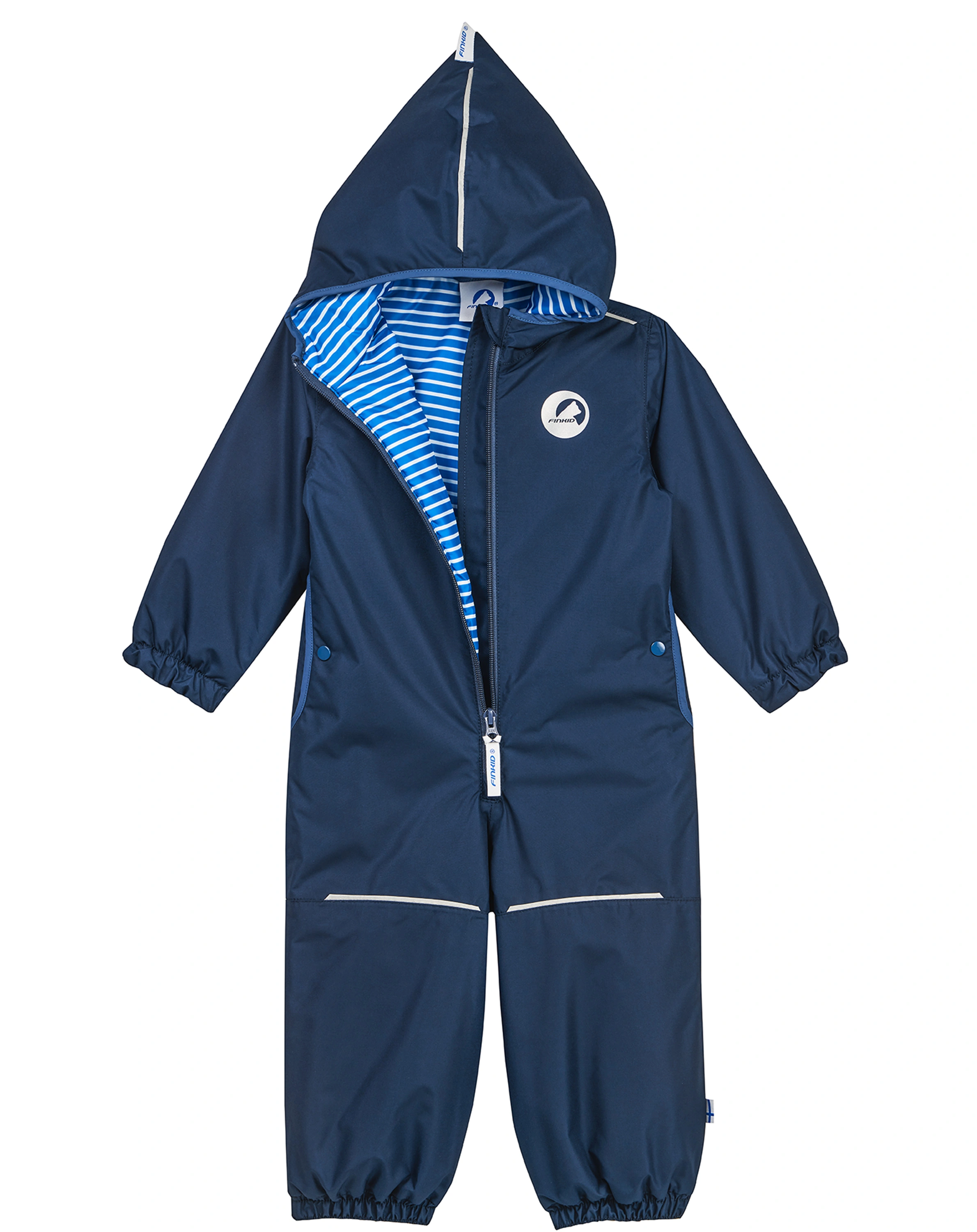 Regen-Overall PIKKUMINI mit Innenfleece in navy