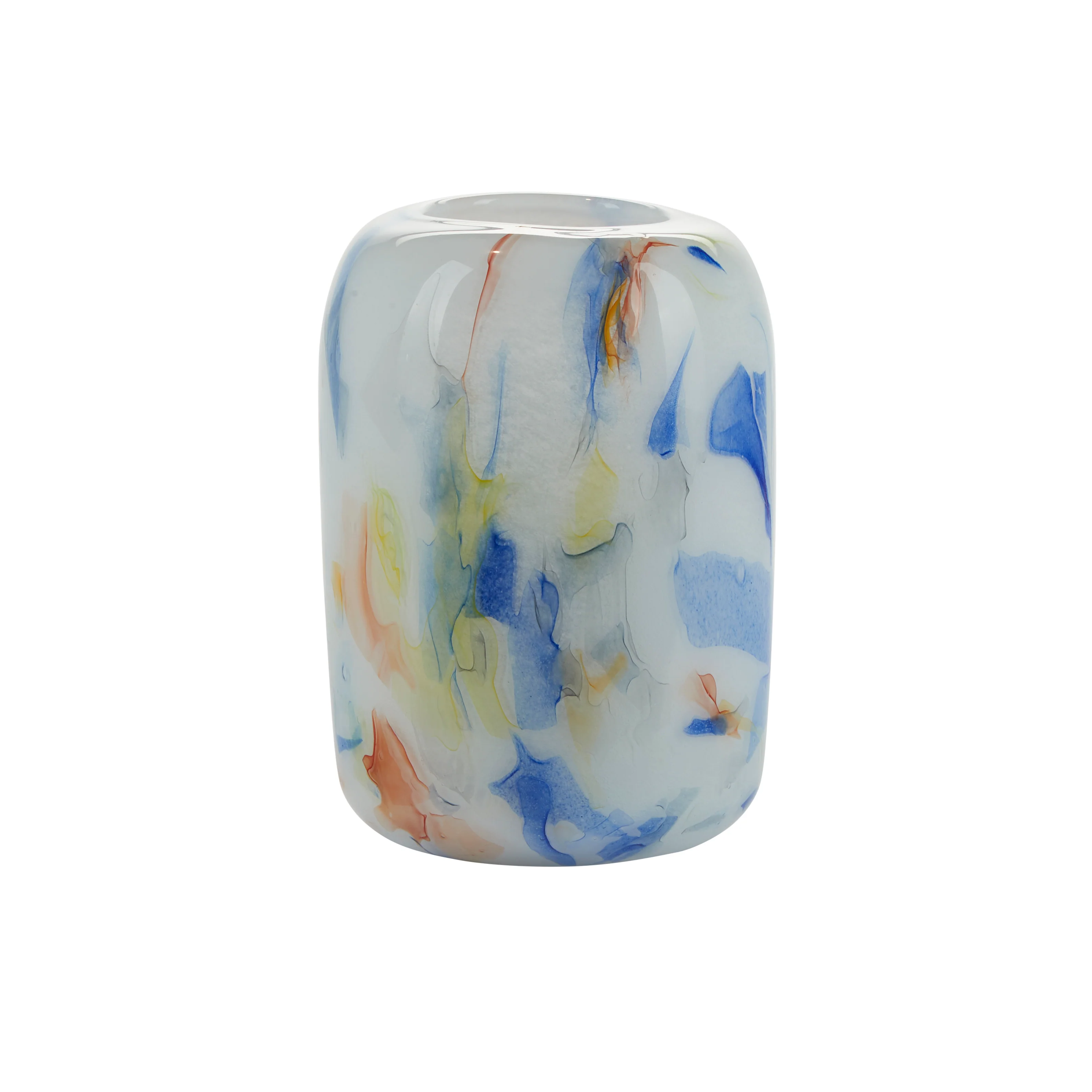 Bahne Interior  Color splash vase, hvid/mix - H18 cm.