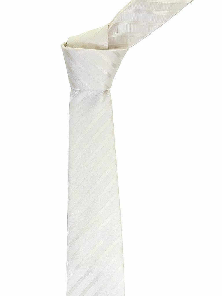 SEIDENFALTER Krawatte  beige