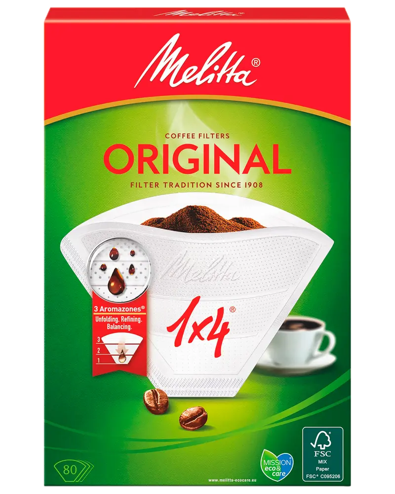 Melitta kaffefilter 1 x 4 80-pak