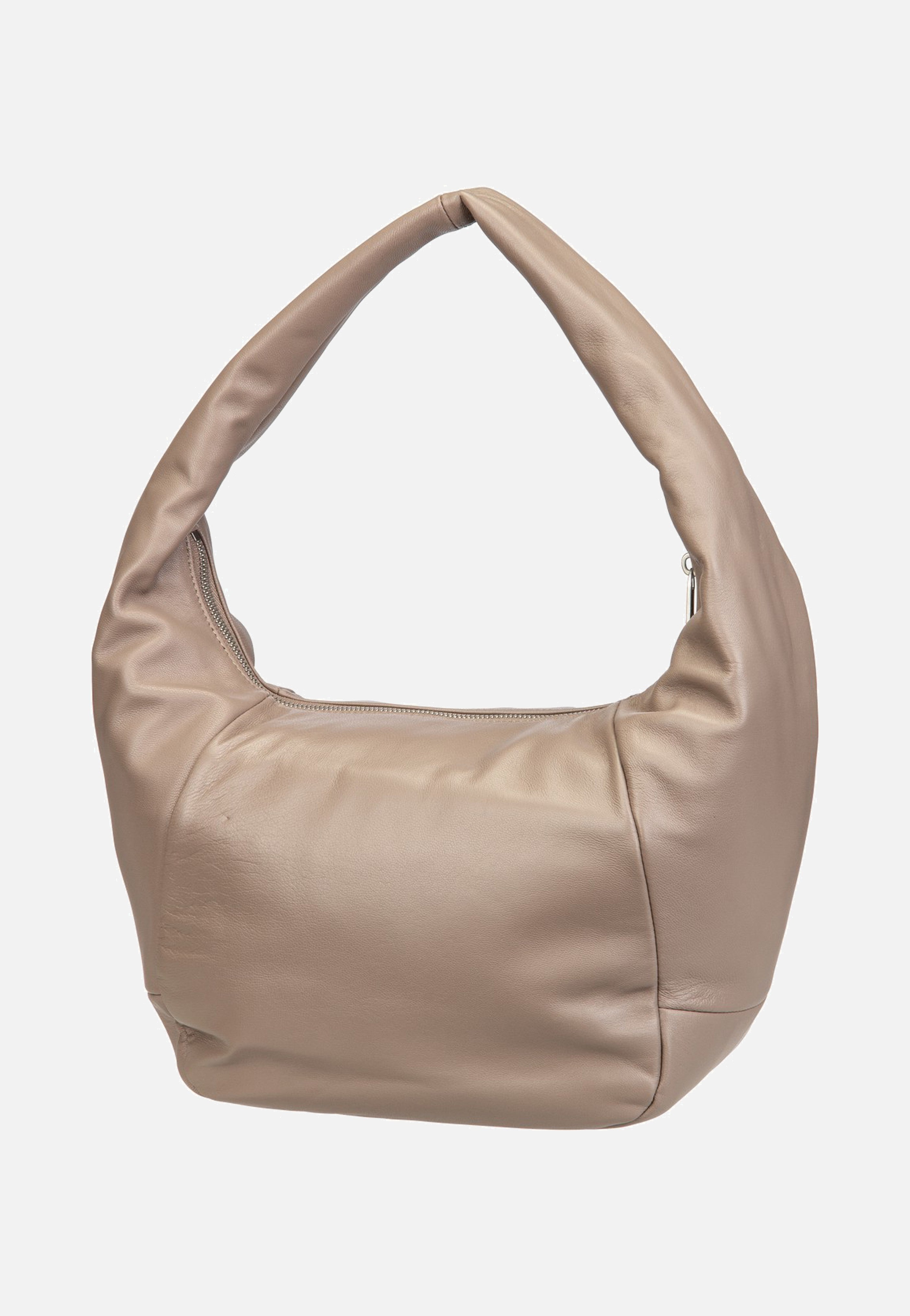 Farrah M Vintage Goat Neutral Grey - Hobo Bag