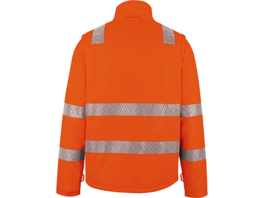 Parka de travail haute-visibilité orange fluo 4 en 1 Würth MODYF