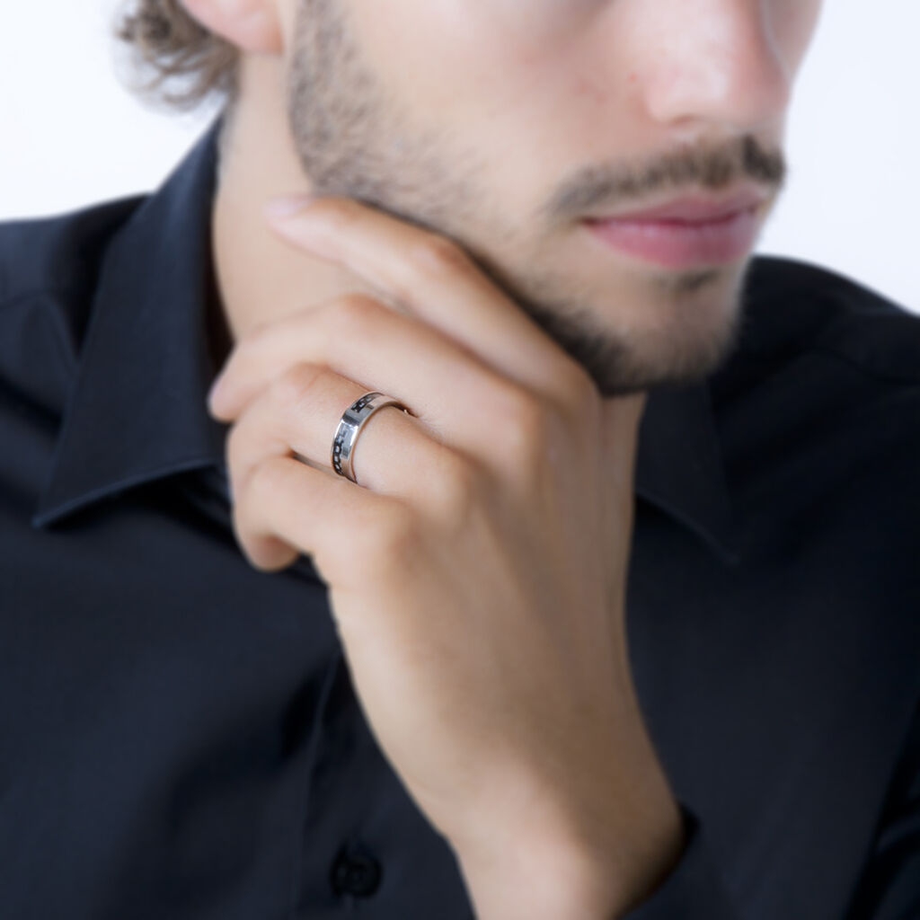 Bague Karly Acier Blanc