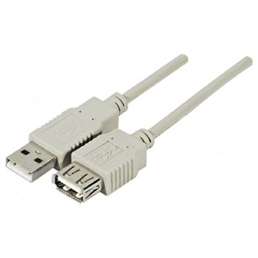 Rallonge USB 2.0 Type AA (Mâle/Femelle) - 3 m