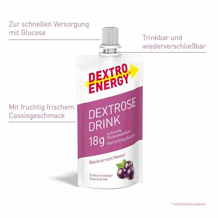 Dextro Energy Dextrose Drink blackcurrant, 50 ml
