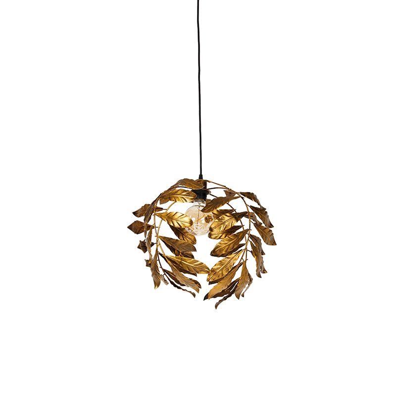 Vintage hanglamp antiek goud 40 cm - Linden