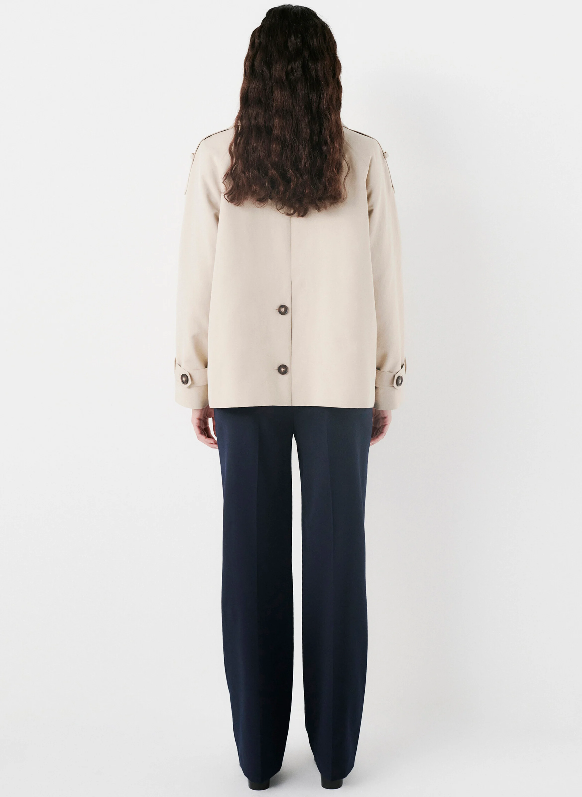 GOURMAND - Trench court ample| Beige