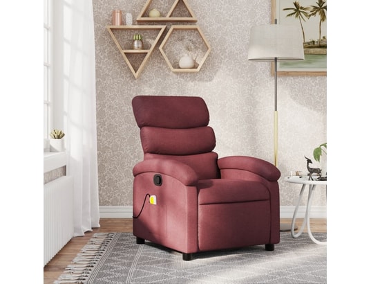 VIDAXL - Fauteuil Relaxation Fauteuil de massage inclinable - Brun foncé - 70x92x99,5cm