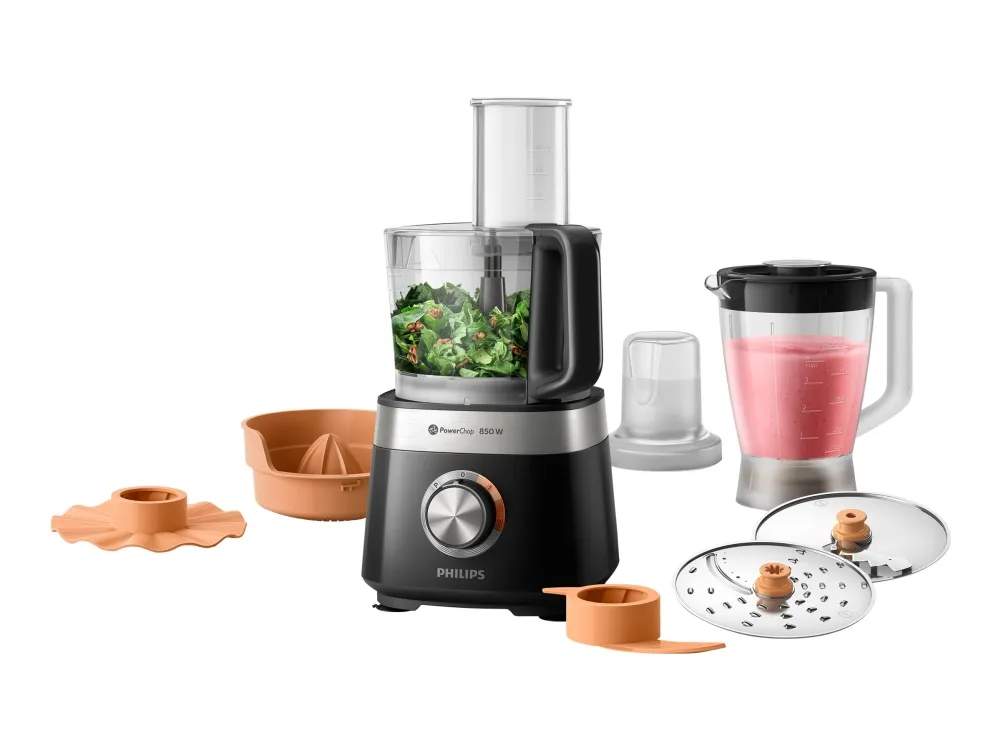 Philips Viva Collection HR7530 - Køkkenmaskine - 850 W - sort