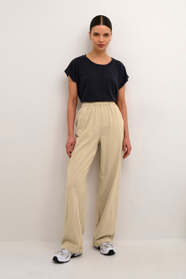 Kaffe KAnaya Wide Pants Classic sand
