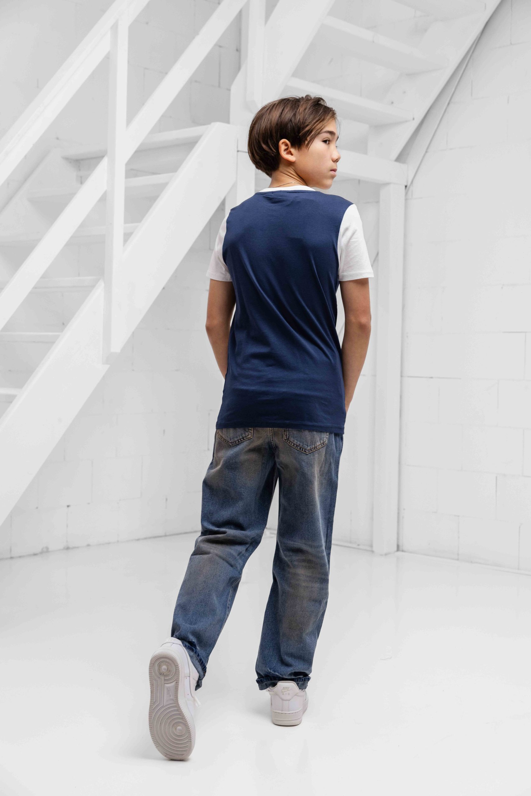 Vingino X Messi Silhouette T-Shirt Kids Donkerblauw