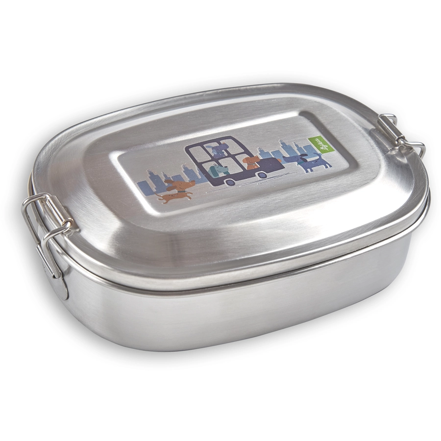 sigikid® Edelstahl-Brotdose Hund Green Collection