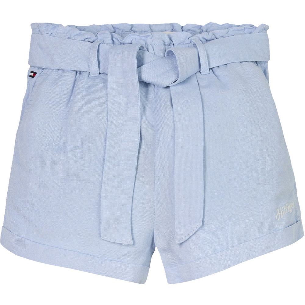 Køb Tommy Hilfiger Breezy Blue Hør Pull On Shorts
