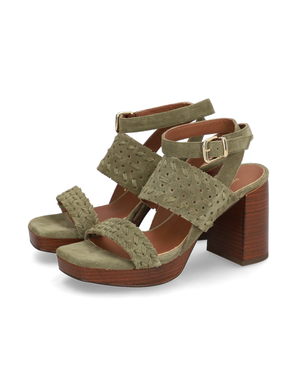 Veloursleder Sandale