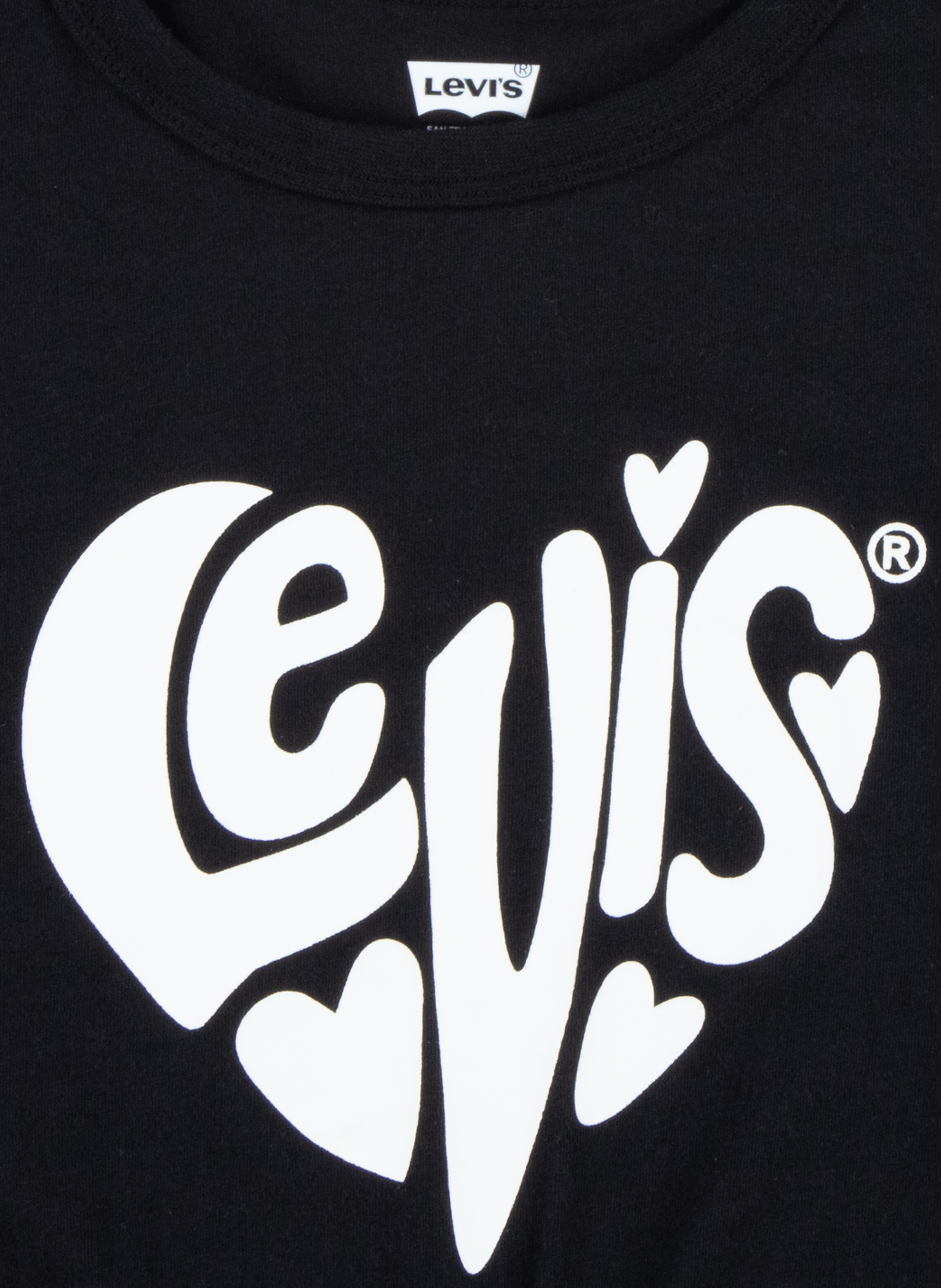 Tee-shirt sérigraphié en coton mélangé | Noir