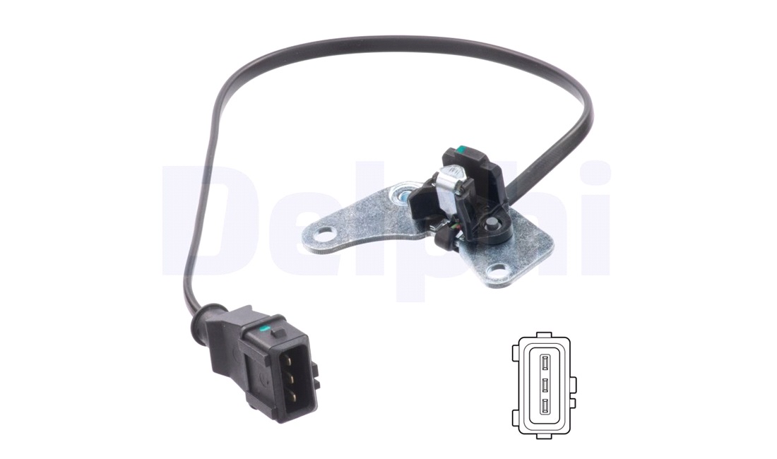 Sensor, knastakselposition