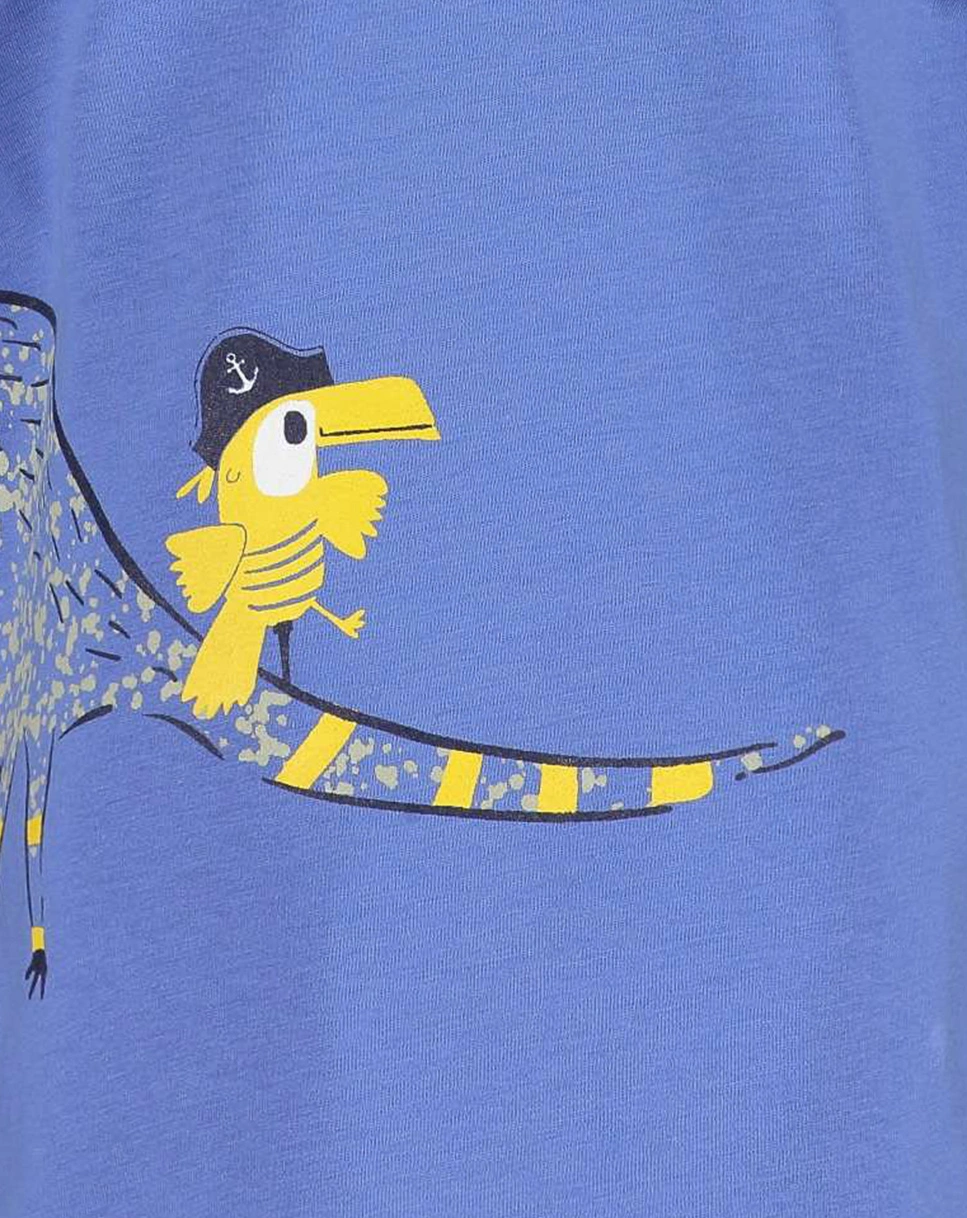 T-Shirt JUNGLE FUN in mittelblau