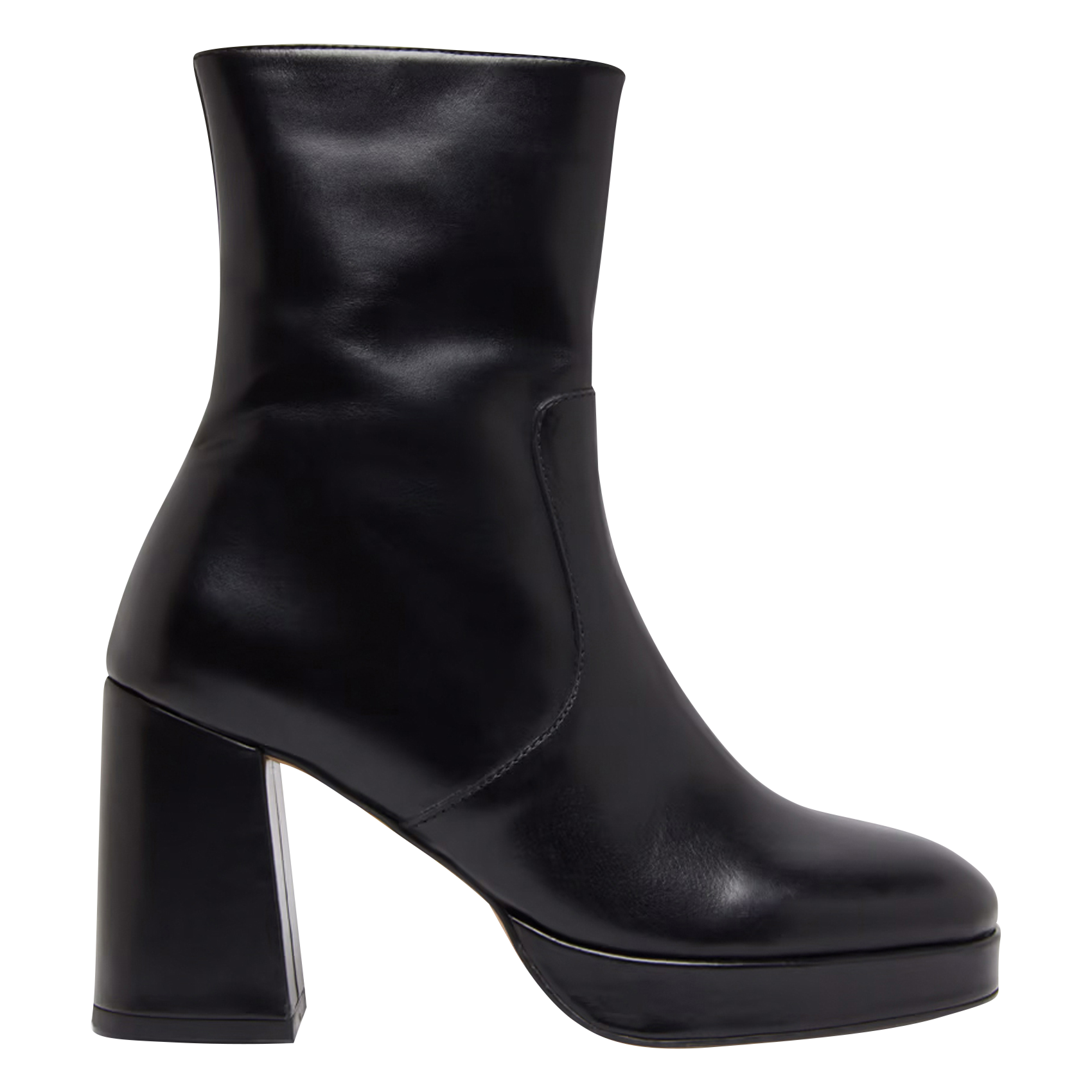 VESNA - Bottines à talons en cuir | Noir